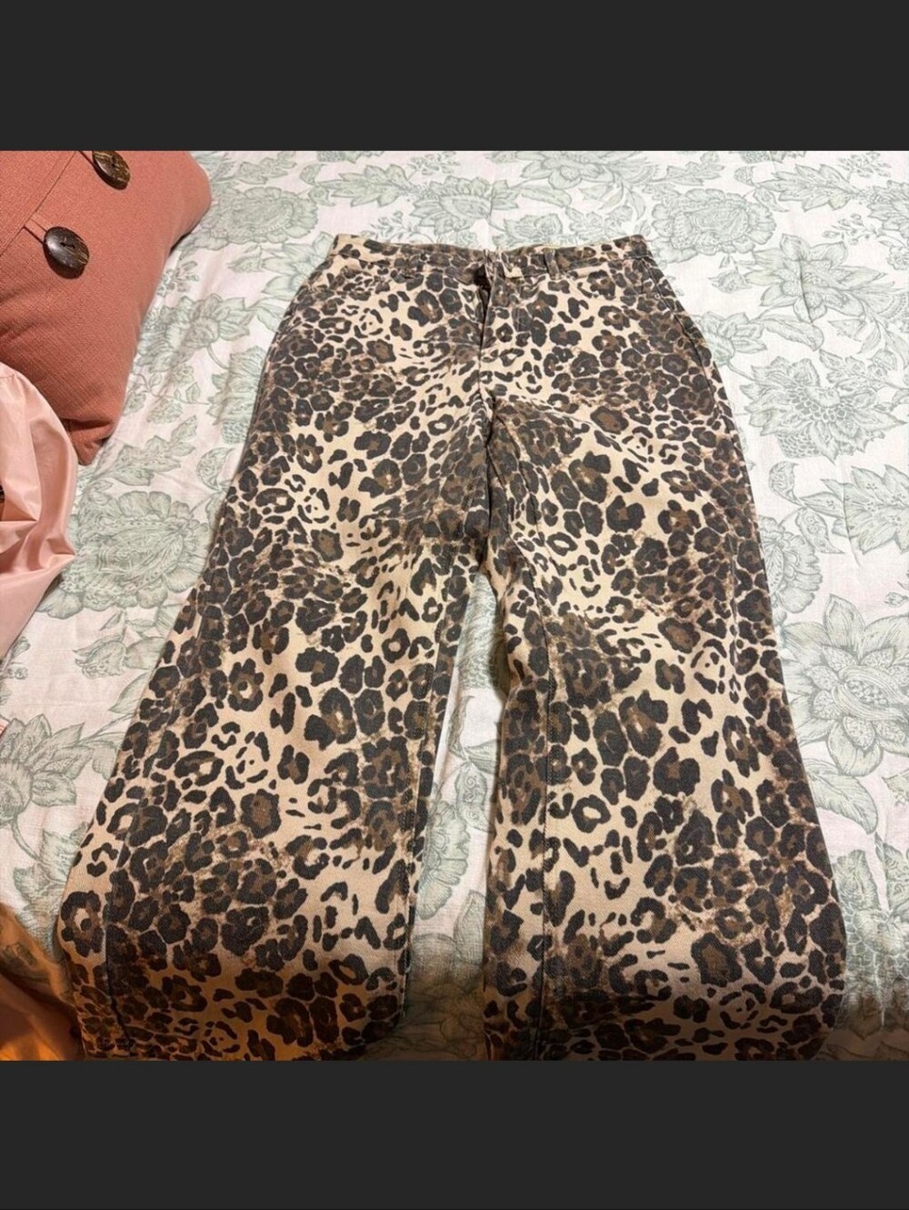 Aelfric Eden Leopard Print Jeans - Brown & Cream